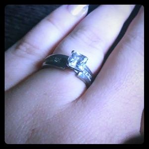 Size 6 cz engagement ring sold